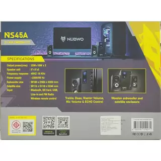 NUBWO ลำโพง รุ่น NS-45A FREDIRK 2.1 / ลำโพง Music DJ SA-1200 /1200S /1200T / ลำโพงบลูทูธ M-880DC