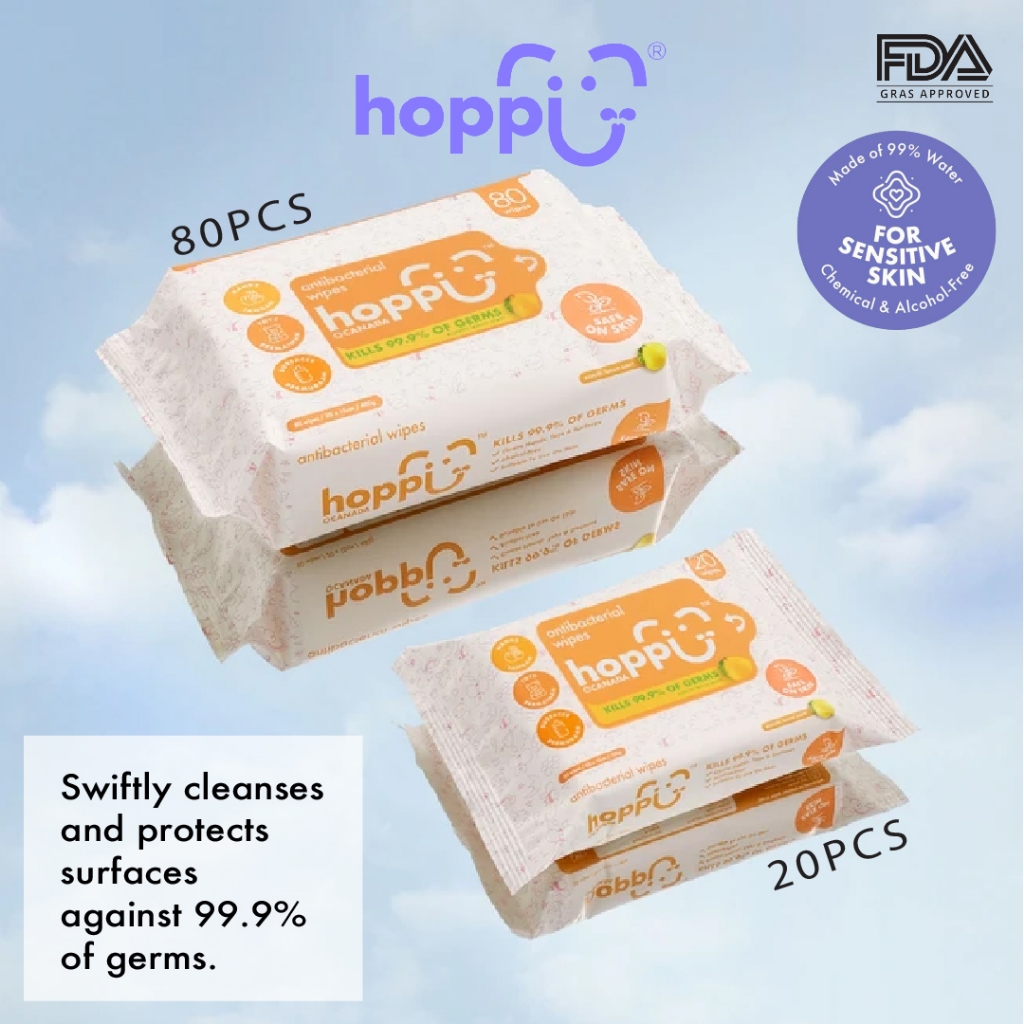 antibactireal wipes ทิชชูเปียกฆ่าเชื้อแบคทีเรีย 99% สำหรับทารก
