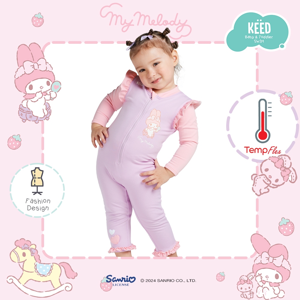 🩷KEED & My Melody🩷 : ชุดว่ายน้ำปรับอุณหภูมิ บอดี้สูท แขนยาว-ขายาว *104MM* - รูปที่ 5