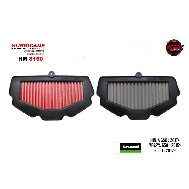 กรองอากาศ HURRICANE FOR KAWAZAKI VERSYS650 / NINJA650 / Z650 HM8150