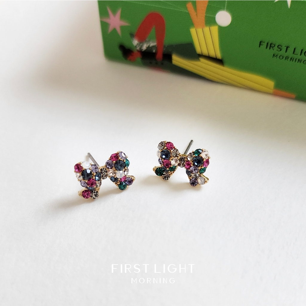 First Light Morning : Ribby Earrings ต่างหู ต่างหูแป้น