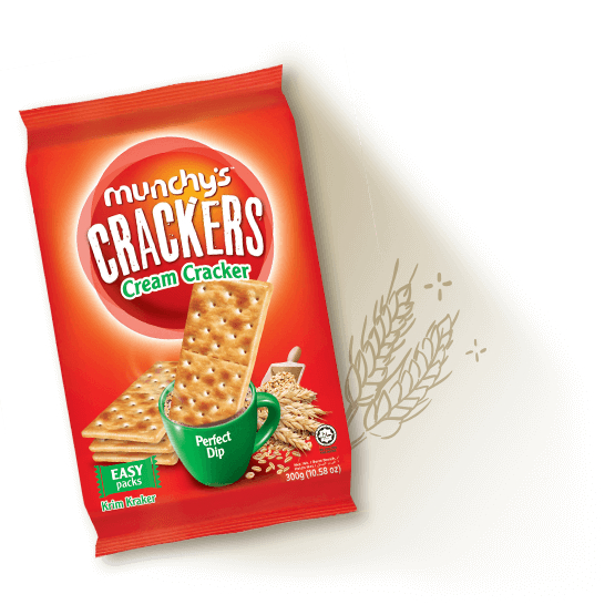 Munchy's Crackers Cream Cracker แคร็กเกอร์ 300 กรัม