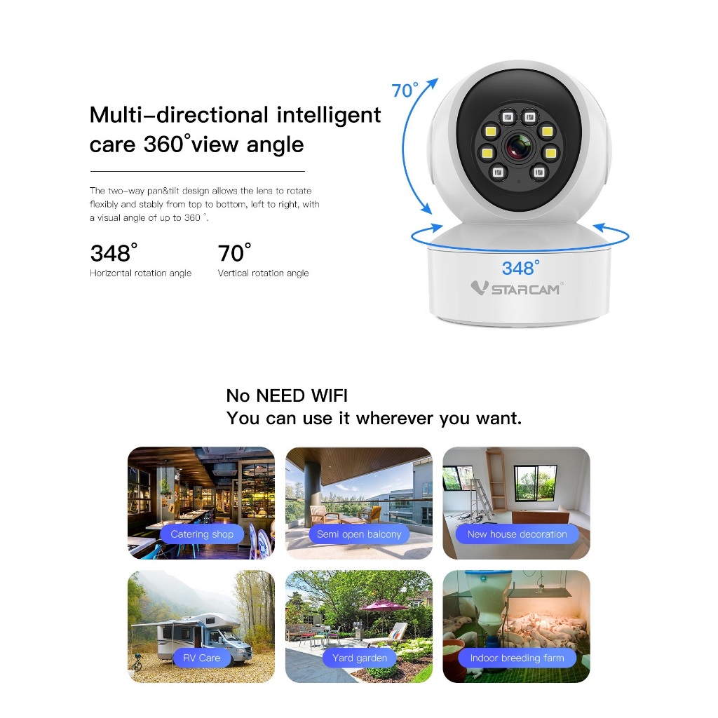 VSTARCAM CG49L 4G LTE SIM / CS49L WiFi / CS49Q 5G WiFi SHD 1296p 3.0MP iP Camera กล้องวงจรปิดใส่ซิม
