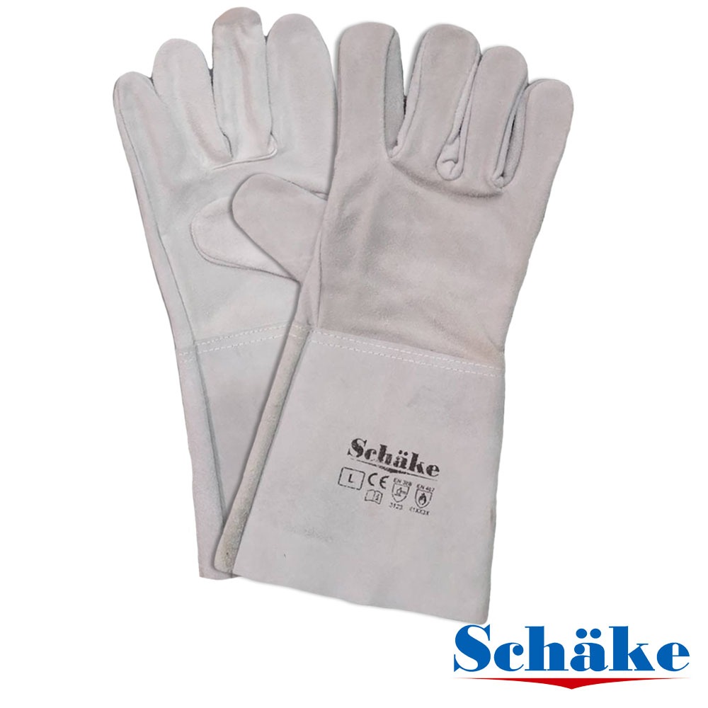 ถุงมือหนังท้องยาว 14นิ้ว หนังวัวแท้ ทนความร้อน ทนสะเก็ดไฟ กันบาด กันเจาะทะลุ สวมใส่ง่าย กระชับมือ [ L ] ถุงมืองานเชื่อม - รูปที่ 3