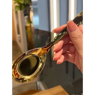 ช้อน ส่งทุกวัน จ-ส😊ช้อนซุป ทอง หนา ไม่ลอก สำหรับตักแกง ซุป ข…