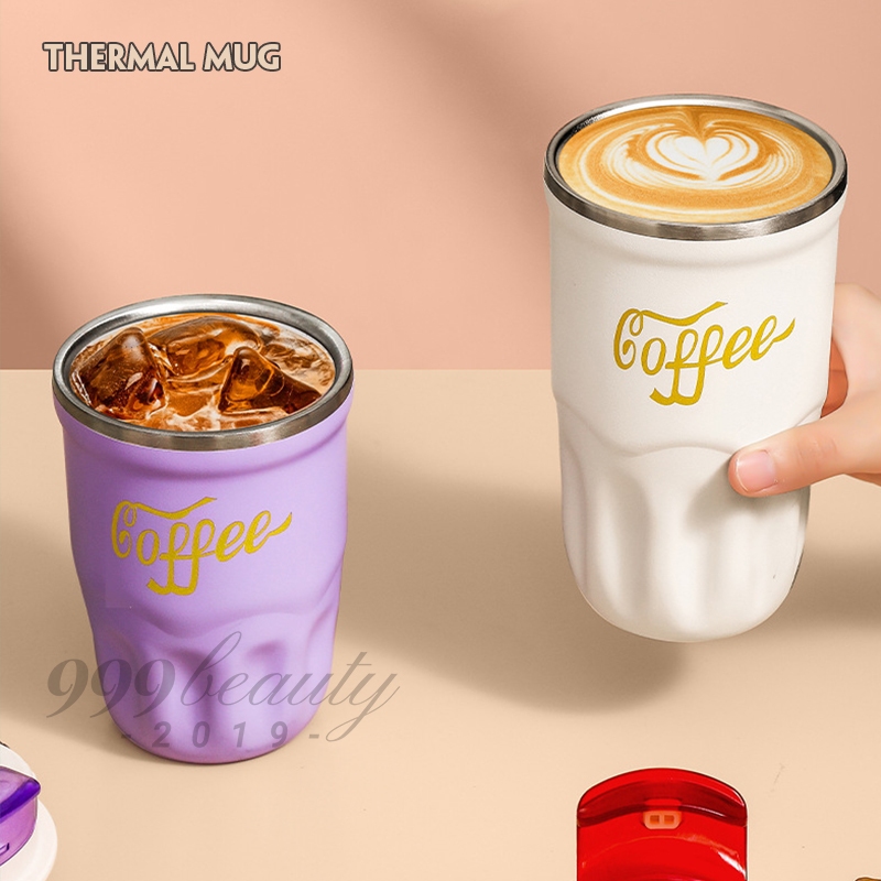 แก้วกาแฟร้อน 510ml. สแตนเลสแบบพกพา316 กระติกน้ำสแตนเลส เก็บอุณหภูมิ น้ำสแตนเลสกาแฟร้อนพร้อมฝา เก็บอุณหภูมิ A2661