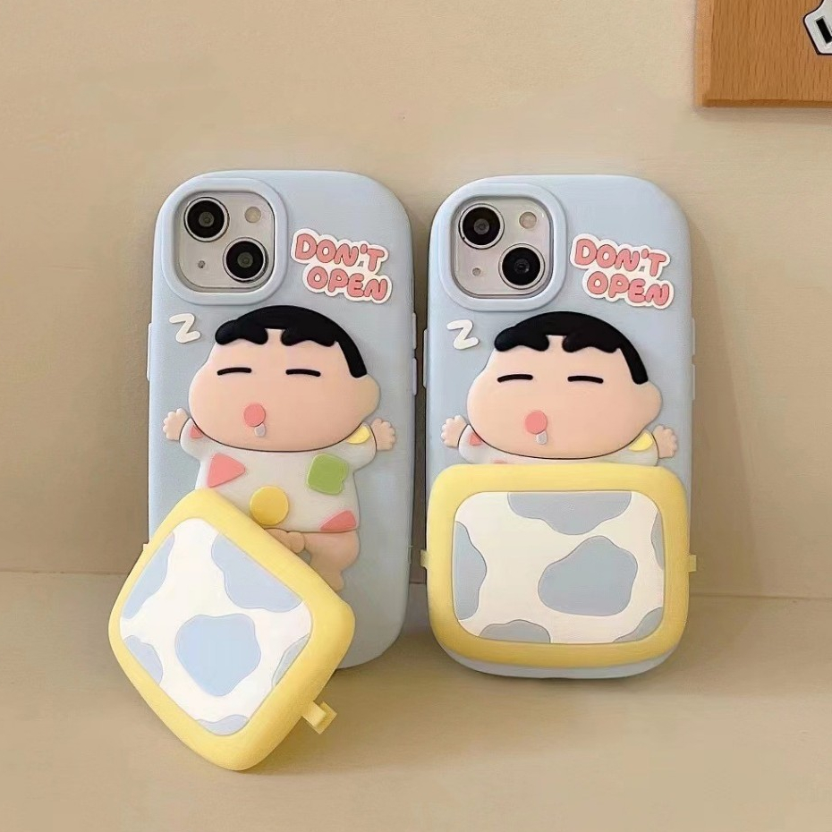 จัดส่งภายใน24ชม การ์ตูน เครยอนชินจัง iphone 11 14 pro max ซิลิกาเจล เคสอ่อน น่ารัก สีฟ้า แฟชั่น case for iPhone 12 13