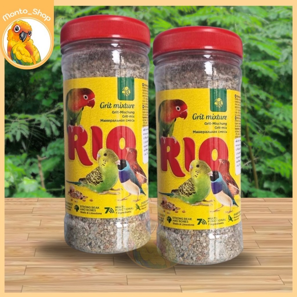 Rio Bird Grit Mixture เปลือกหอยบดหยาบของนก 520 กรัม