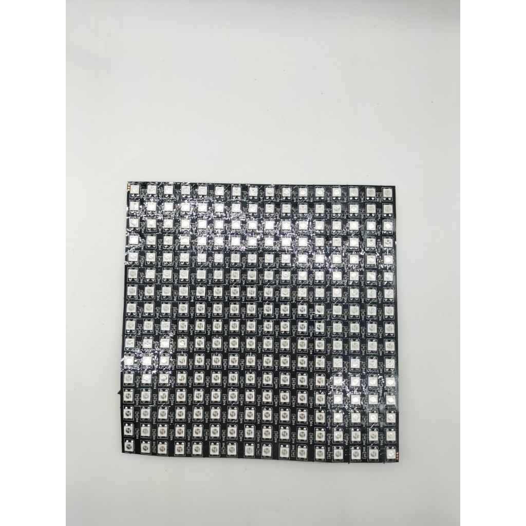 WS2812B Flexible Individually Addressable LED Metrix Panel ขนาด 16X16ไฟ LED ดิจิทัล WS2812B RGB 5050