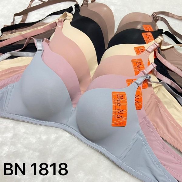 งานนำเข้า BN1818 - BeeNa Bra บราไร้โครงฟองปานกลาง ใส่สบายมาก ผ้านุ่มลื่น
