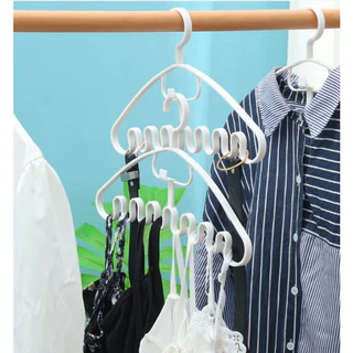 ไม้แขวนเสื้อกล้าม อเนกประสงค์ ประหยัดพื้นที่ ไม้แขวนรูปคลื่น