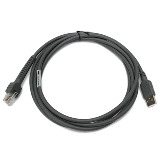 สายเครื่องอ่านบาร์โค้ด USB Cable 2M / 3M for Symbol Zebra Barcode LS1203 LS2208 LS4208 LS4278 DS6708 CBA-U01-S07ZAR