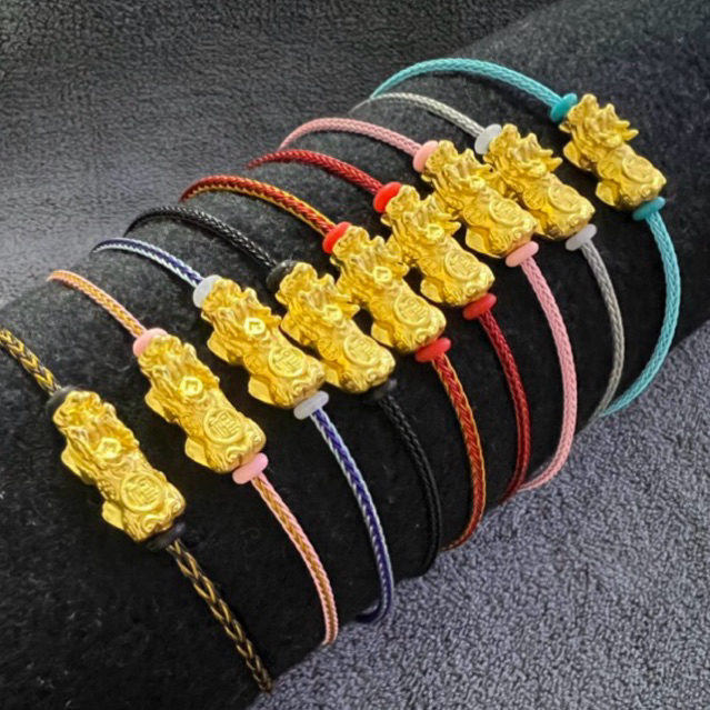 ข้อมือปี่เซี๊ยะ ปรับไซส์ได้งาน 18K เสริมดวงปรับฮวงจุ้ย