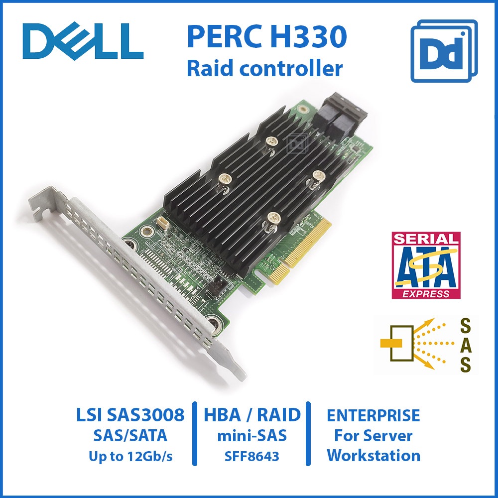 RAID CARD DELL PERC H330 HBA SAS 12G for Enterprise Server Workstation