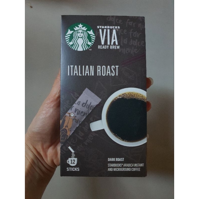 Starbucks VIA Italian  Roast กาแฟสำเร็จรูป