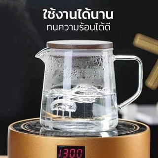 Alechaung เหยือกดริปกาเเฟ ชุดดริปกาแฟ กรองกาแฟ Glass Dripper 300ml. 500ml. 2in1 พร้อมแก้วกรองดริป