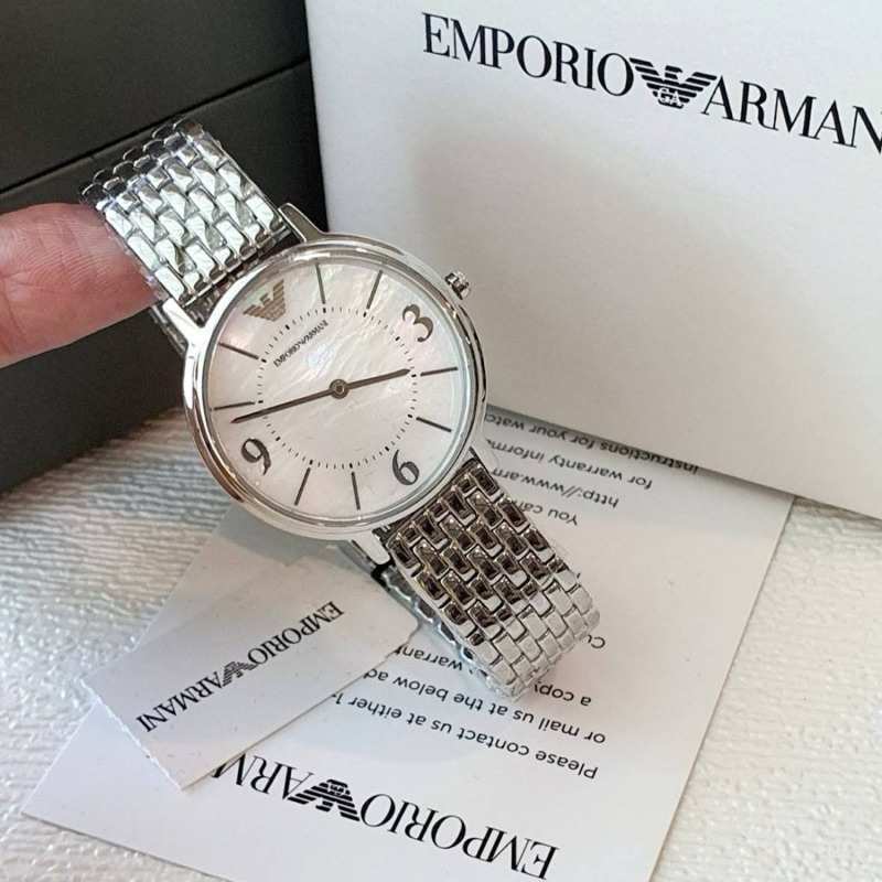 นาฬิกาข้อมือผู้หญิง เรียบหรูดูแพง Emporio Armani Women's Two-Hand Stainless Steel Watch AR2507