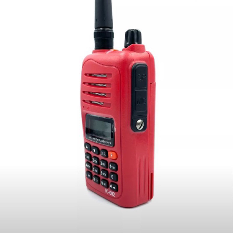 วิทยุ IC-092 เครื่องแดง ความถี่วิทยุประชาชน ย่านความถี่ 245-246 MHz รุ่นใหม่ สัญญาณรับ-ส่งแรง ชัดเจน