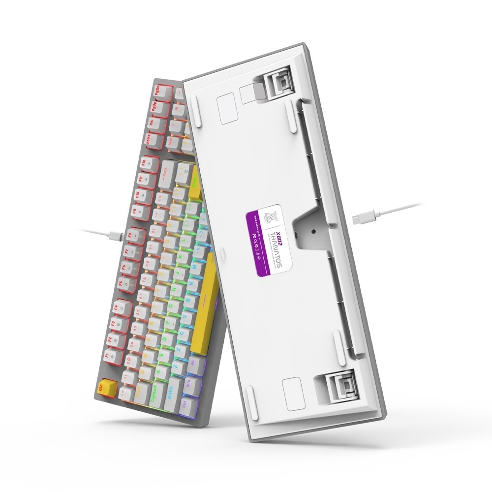 คีย์บอร์ดเกมมิ่ง NUBWO THANATOS X802 Mini RGB Mechanical Keyboard 97 Keys คีย์บอร์ดเมคานิคอล ประกัน 2 ปี รูปที่ 4