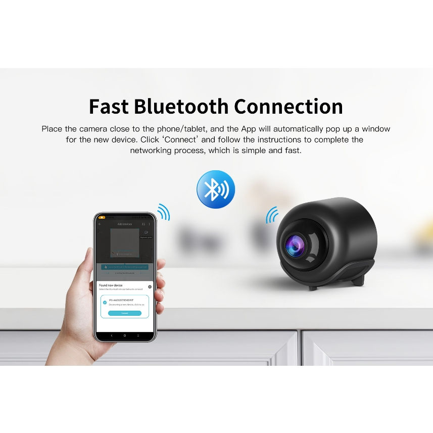Vstarcam CB76 ความละเอียด 3MP(1296P) กล้องวงจรปิดไร้สาย Indoor SMART CAMERA ขนาดเล็ก กล้อง Bluetooh