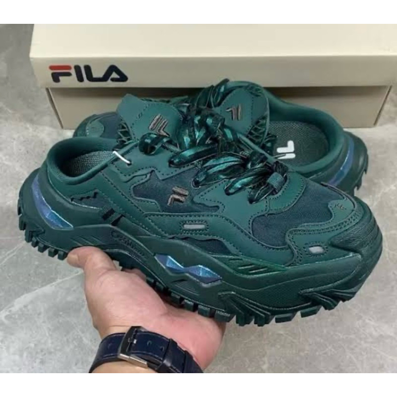รองเท้ามือสองของแท้ Fila Fusion Size 36/22cm. สีเขียว