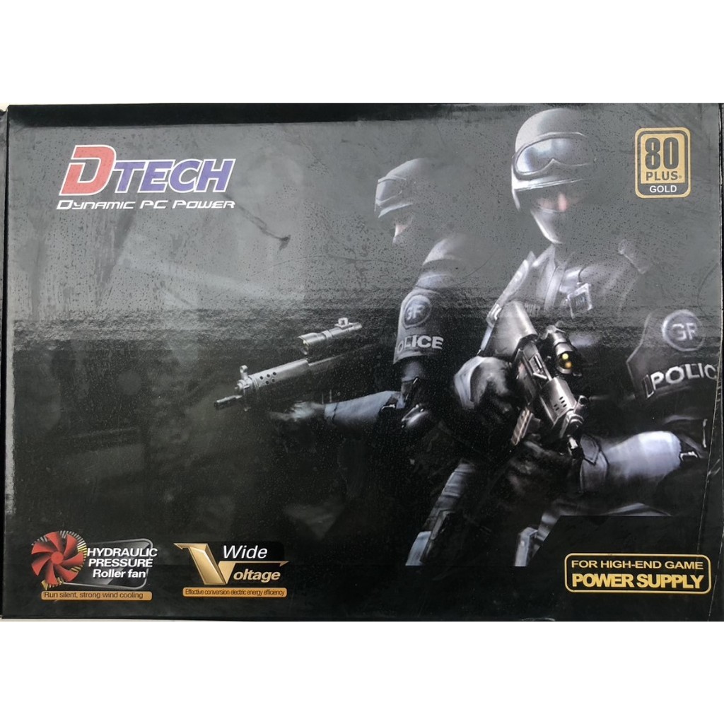 POWER SUPPLY (อุปกรณ์จ่ายไฟ) DTECH PW072A 850W (80 PLUS GOLD) มือสอง