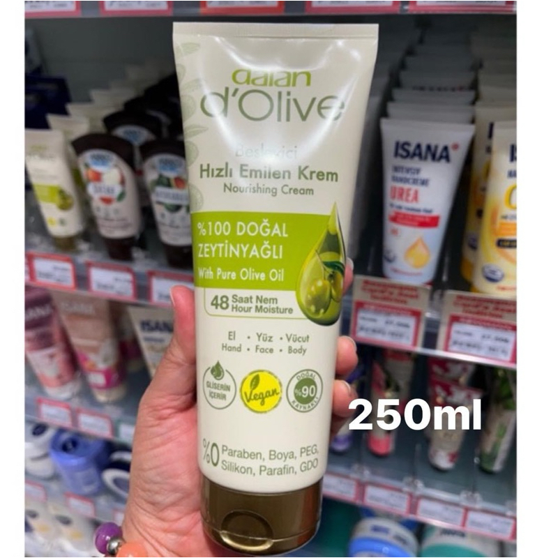 ครีมทามือมะกอก ตุรกี 250ml Dalan d'olive จากตุรกี