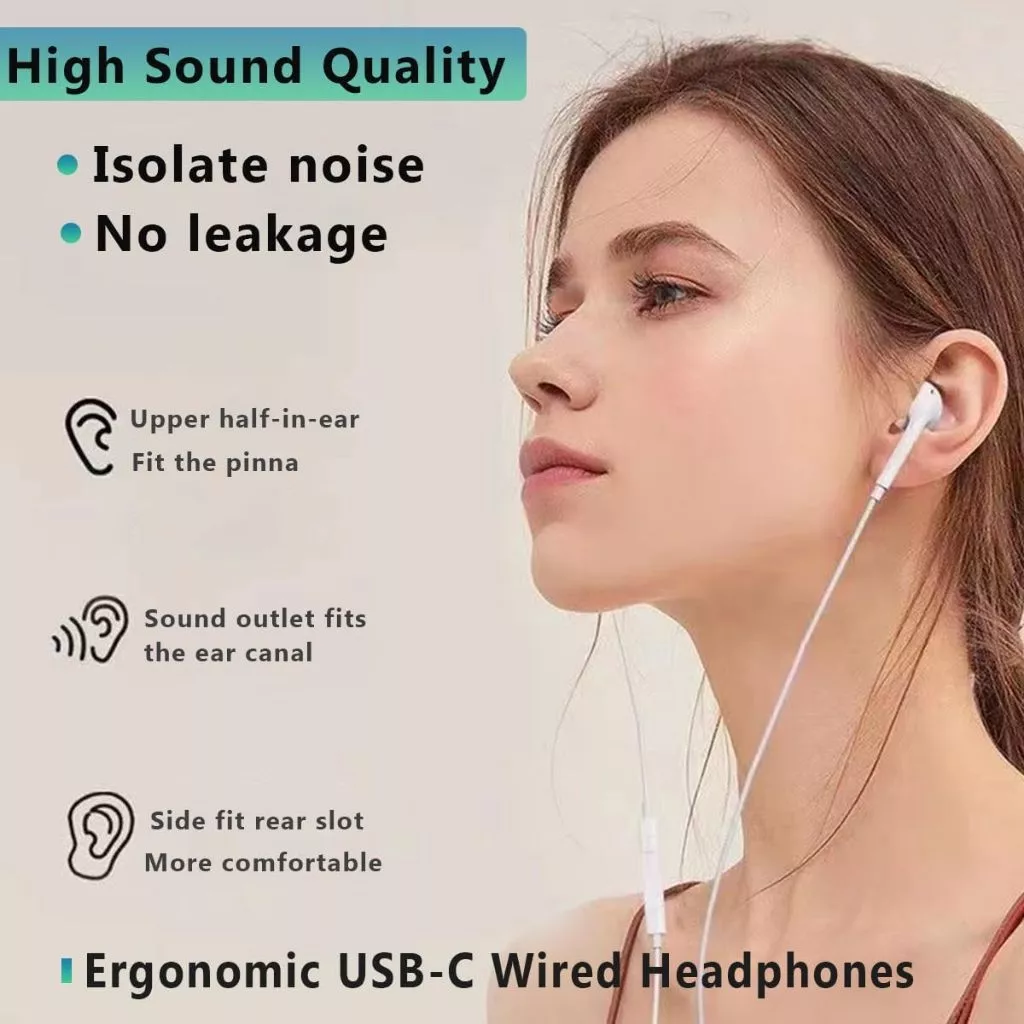 หูฟัง Type-C มีไมค์ HiFi เบสหนัก เสียงดี thumbnail 6