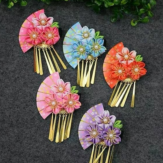 พร้อมส่ง Kimono Hairpin กิ๊บติดผมสไตล์ญี่ปุ่น ใส่กับชุดกิโมโน/ยูกาตะ
