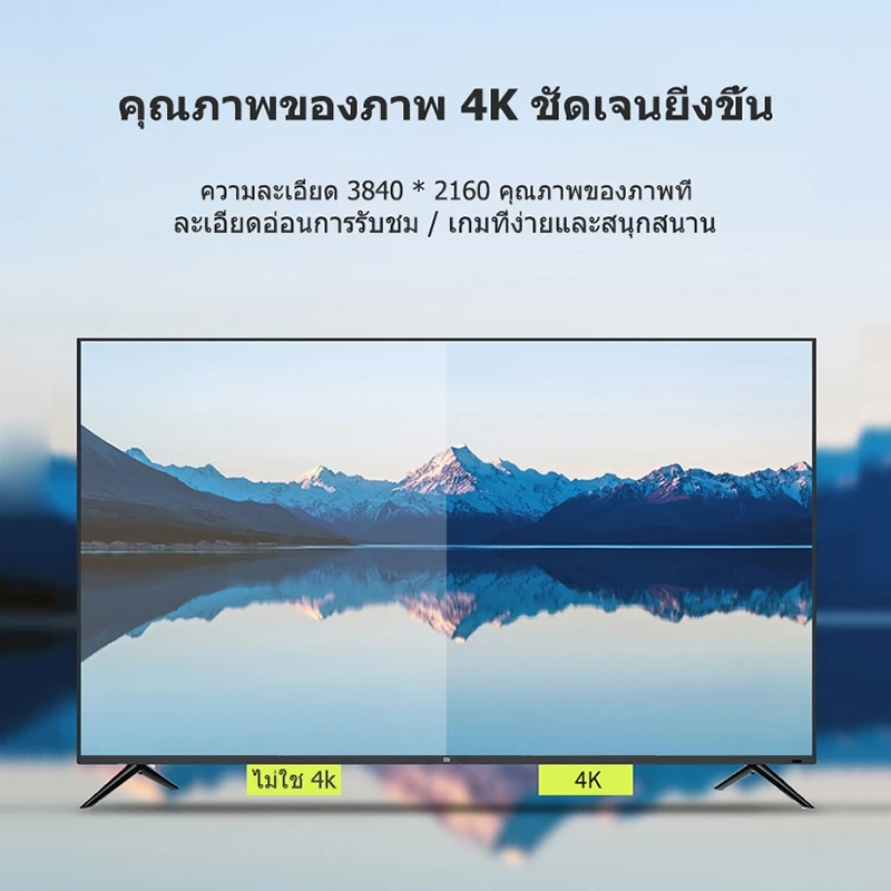 4k 60hz สาย HDMI ถึง HDMI 2M ถึงสายวิดีโอ HDMI สายเคเบิลอะแดปเตอร์ความเร็วสูงพิเศษสําหรับแท็บเล็ตสมาร์ทโฟน thumbnail 5