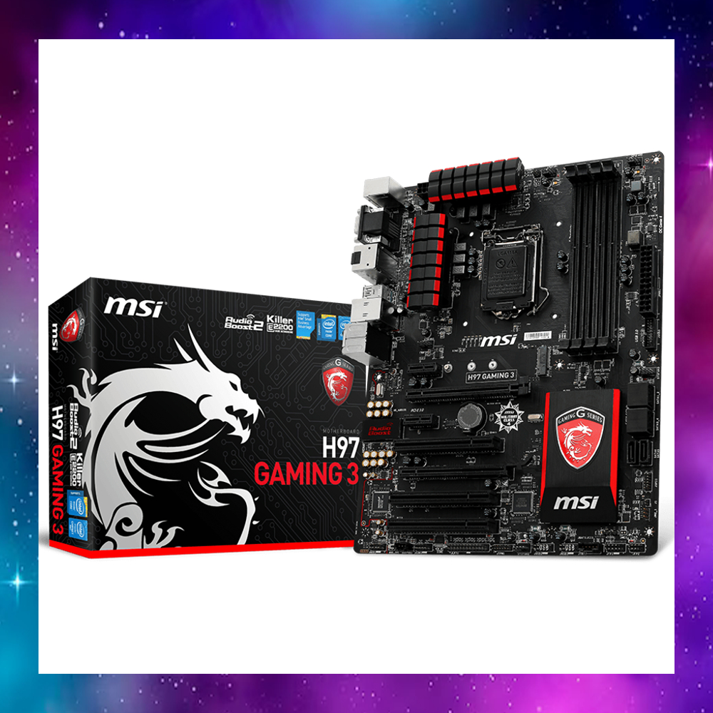 MAINBOARD (เมนบอร์ด) 1150 MSI H97 GAMING 3 SOCKET1150 GEN4 ใช้งานปกติ