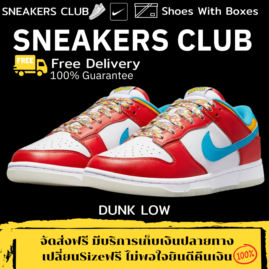 รองเท้า DL QS LeBron James Fruity Pebbles Size36-45 Sneakers รองเท้าแฟชั่นยอดนิยม