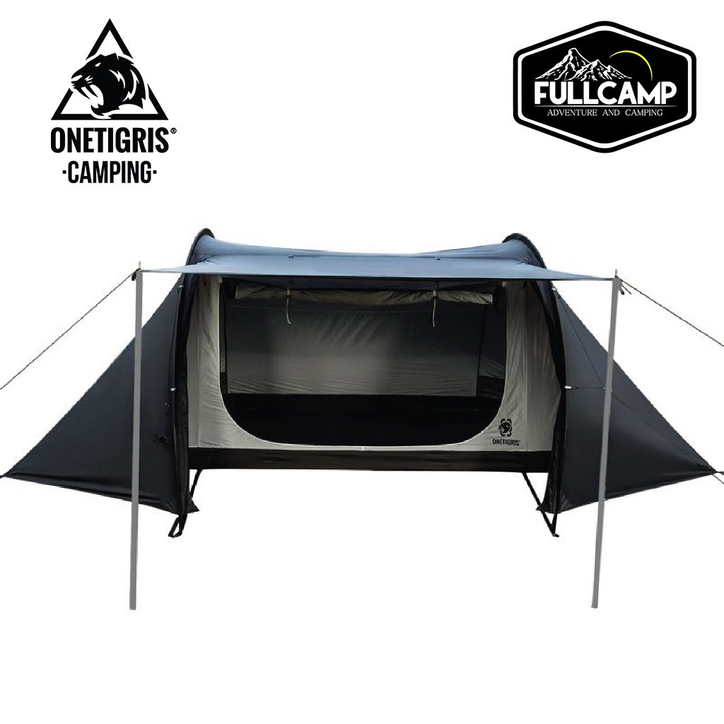 OneTigris COMETA Camping Tent (Black Tigris) เต็นท์ตั้งเเคมป์ขนาดใหญ่ เต็นท์กันฝน เต้นท์สนามเดินป่า เต็นท์แคมป์ เต็นท์ดำ