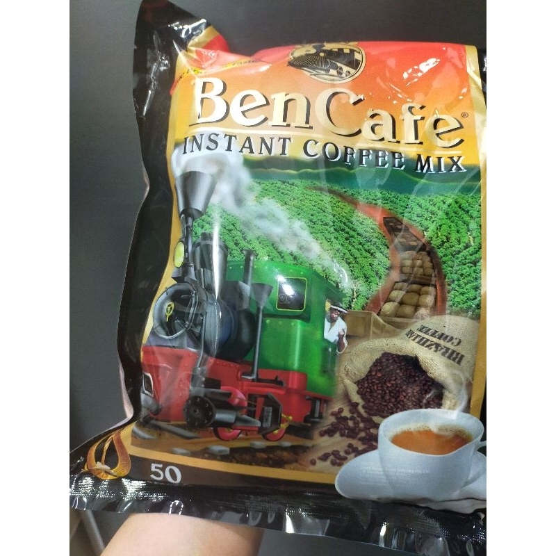 กาแฟรถไฟ Ben Cafe 3in1 ห่อ 50ซอง กาแฟนำเข้า