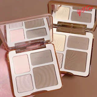 YOTAI ❤️Sweet Mint❤️ พาเลทคอนทัวร์ ไฮไลท์เฉดดิ้ง พาเลทไฮไลท์เฉดดิ้ง สร้างมิติ คอนทัวร์ กันน้ำ กันเหงื่อ ติดทนยาวนาน