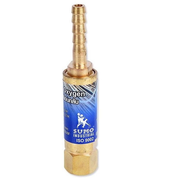SUMO อุปกรณ์ป้องกันไฟย้อนกลับ ด้านลมออซิเจน OX SUMO BTO-R 3/8 นิ้ว สำหรับด้ามตัดแก๊ส (มีหางปลาในตัว)