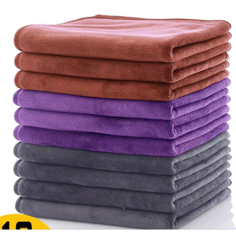 ผ้าไมโครไฟเบอร์แท้ ขนาด40×40cm.ผืนใหญ่ ( หนา300กรัม )ผ้าเช็ดทำความสะอาด ผ้าเช็ดรถ ราคา ถูกที่สุด ดีลบีเคเค แกลเลอรีภาพที่ 7
