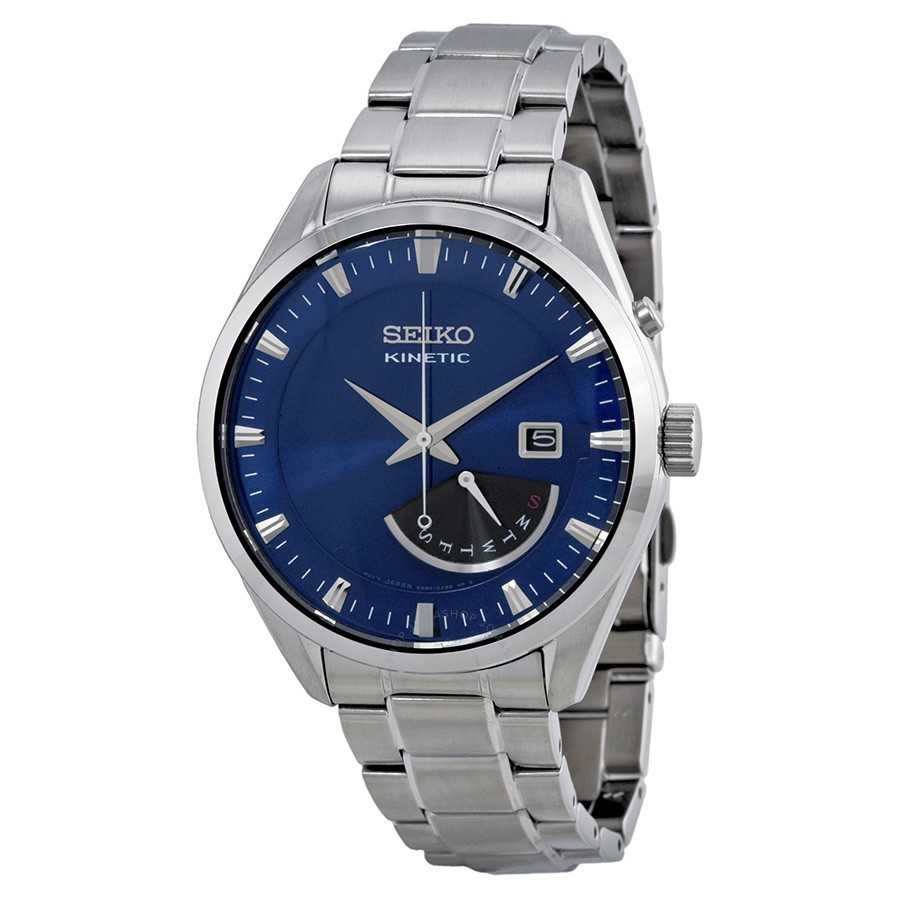 นาฬิกาข้อมือ Seiko ของแท้ รุ่น Kinetic Men's Watch SRN047P1 พร้อมกล่อง แถมที่หมุนนาฬิกา นาฬิกาผู้ชาย