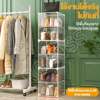 ROMO ตู้โชว์โมเดล ตู้เก็บกระเป๋า ตู้เก็บของใช้ในบ้าน กล่องโชว์โปร่งใสสุดหรู เก็บกระเป๋า แสดงผลกันฝุ่นตู้เก็บของ