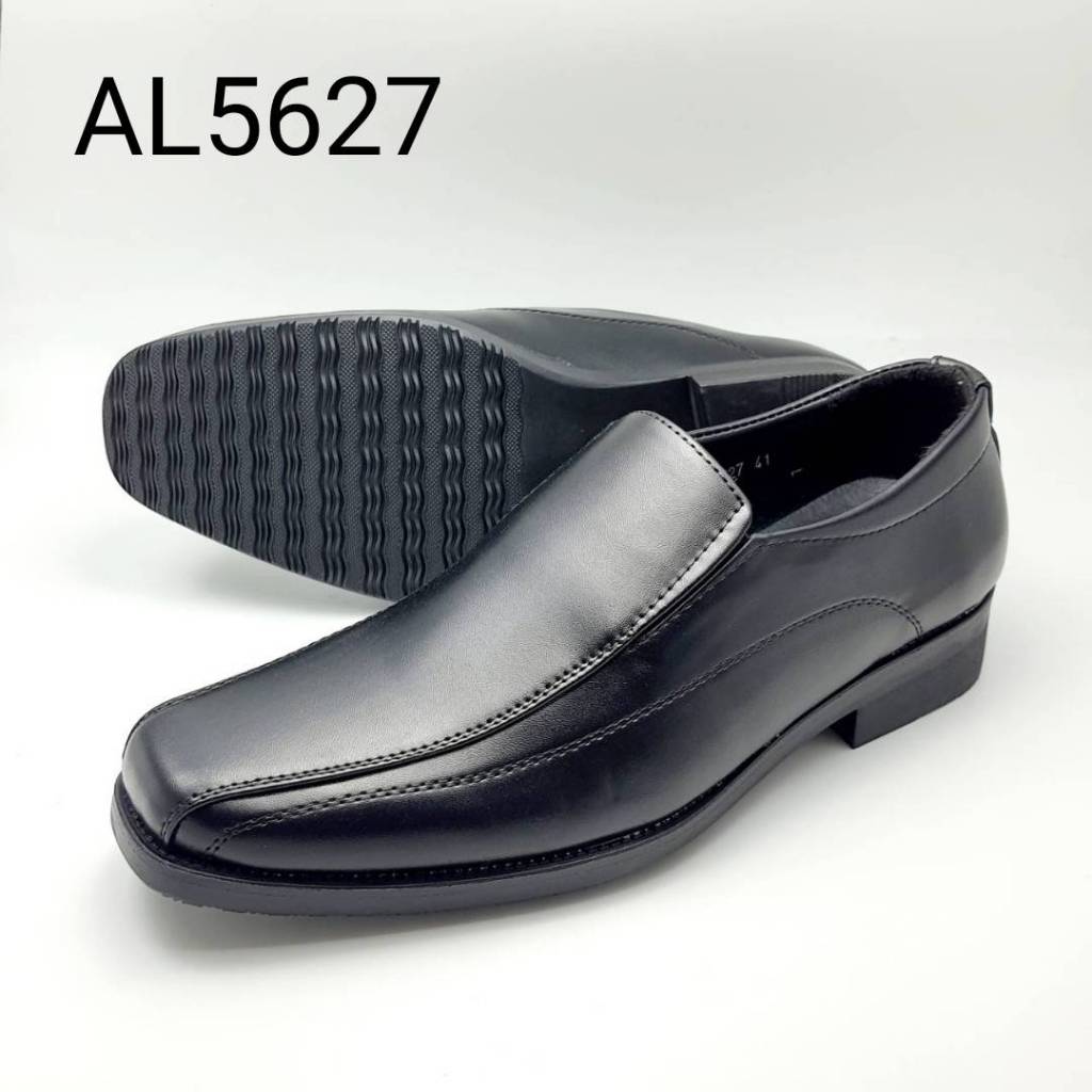 Design รองเท้าหนังชาย แบบสวม สีดำ  39-45