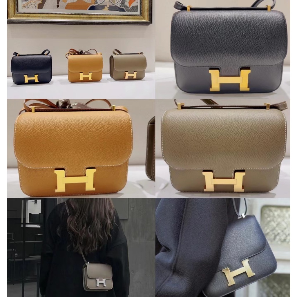 Hermès/Kangkang 19/mini/crossbody bag/ของแท้ 100%