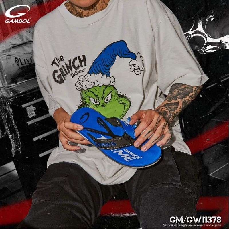 รองเท้าเตะหนีบ แกมโบล Graffiti Design Xstream Sport GM11378 size 36-44 UNISEX ใส่ได้ทุกเพศวัย Gambol