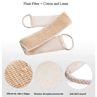 Unisex 70 x 8 cm. ที่ขัดตัว ฟองน้ำขัดหลัง Exfoliating Loofah อาบน้ำ Unisex นวดสปา Scrubber ฟองน้ำ สายคล้องคอขัดหลัง