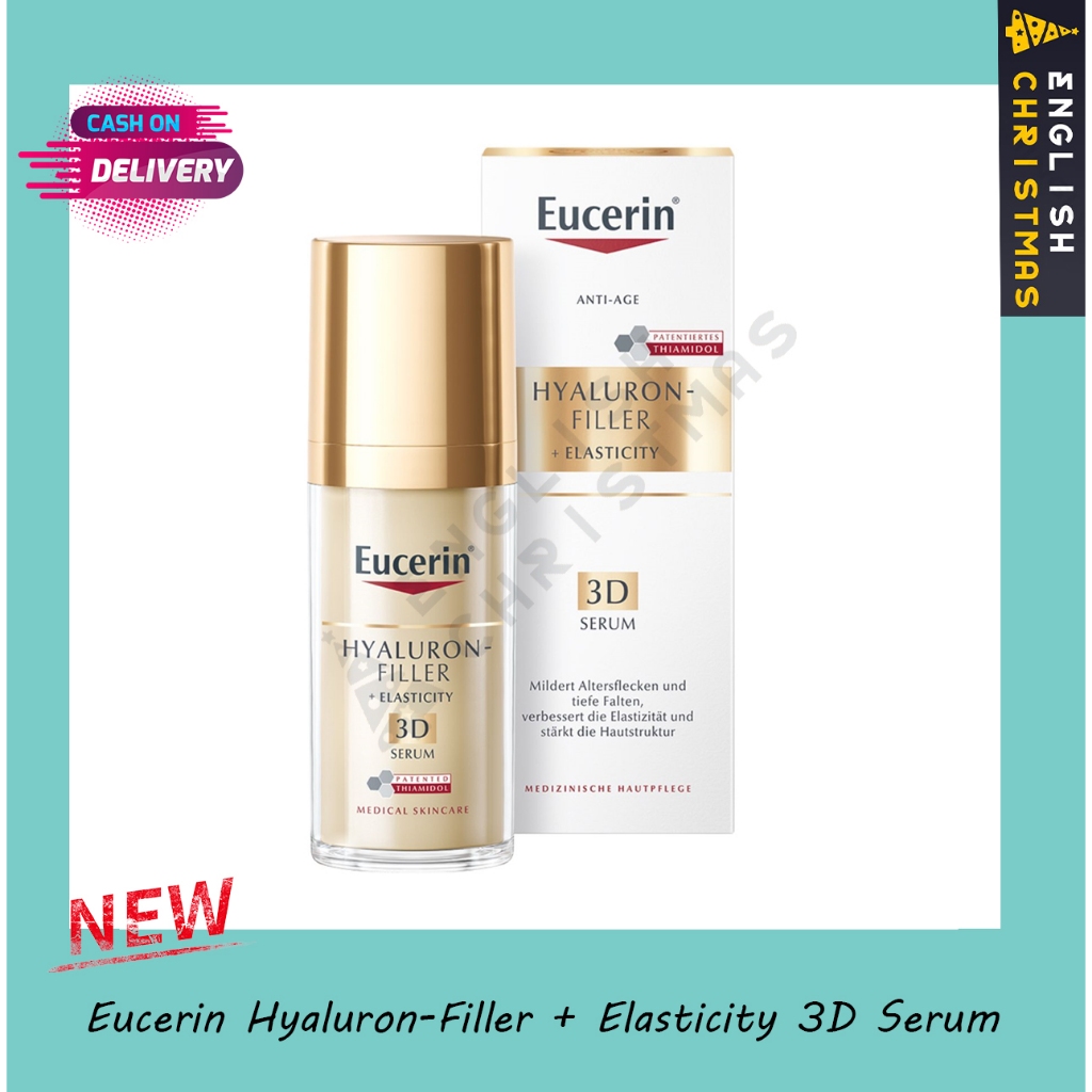 Eucerin Hyaluron Filler Elasticity 3D Serum 30ml / Eucerin Hyaluron [HD] Radiance Lift Filler 3D Serum 30ml