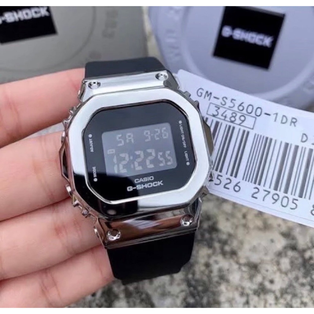 นาฬิกา หัวเหล็ก GM-5600 นาฬิกาทรงสปรอต นาฬิกาผู้ชาย ฟรีกล่องเหล็ก