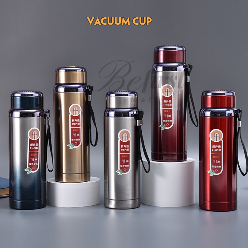 กระติกน้ำสุญญากาศ ขวดน้ำ กระติกน้ำสแตนเลส316 เก็บความร้อน-ความเย็น ขนาด 600/800ml.ขวดน้ำพกพา เก็บอุณหภูมิได้นาน  A2648