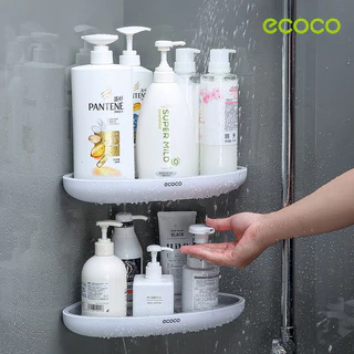 ECOCO Corner Bathroom Storage Rack แชมพูชั้นวางเครื่องสำอางชั้นวางฝักบัวอาบน้ำ