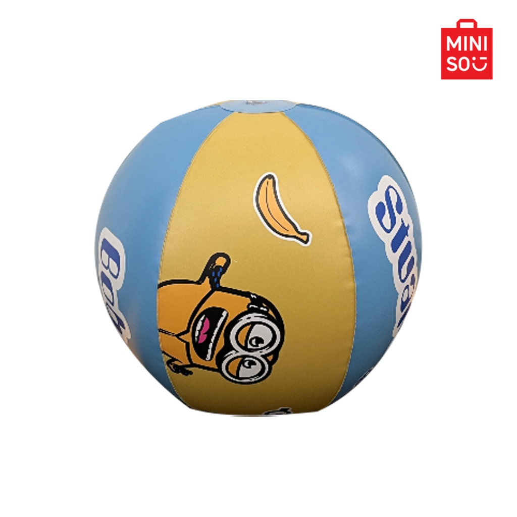 MINISO ลูกบอลชายหาด ลูกบอลเป่าลม ขนาด 30cm Minions Collection