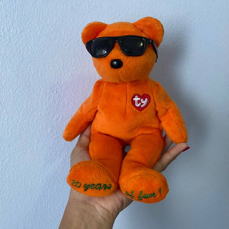 Summertime Fun (Dallas, Trade Show exclusive) หมี ty ขนาด 8-9 นิ้ว ก้นถ่วง จากอเมริกา ของแท้100% (งา