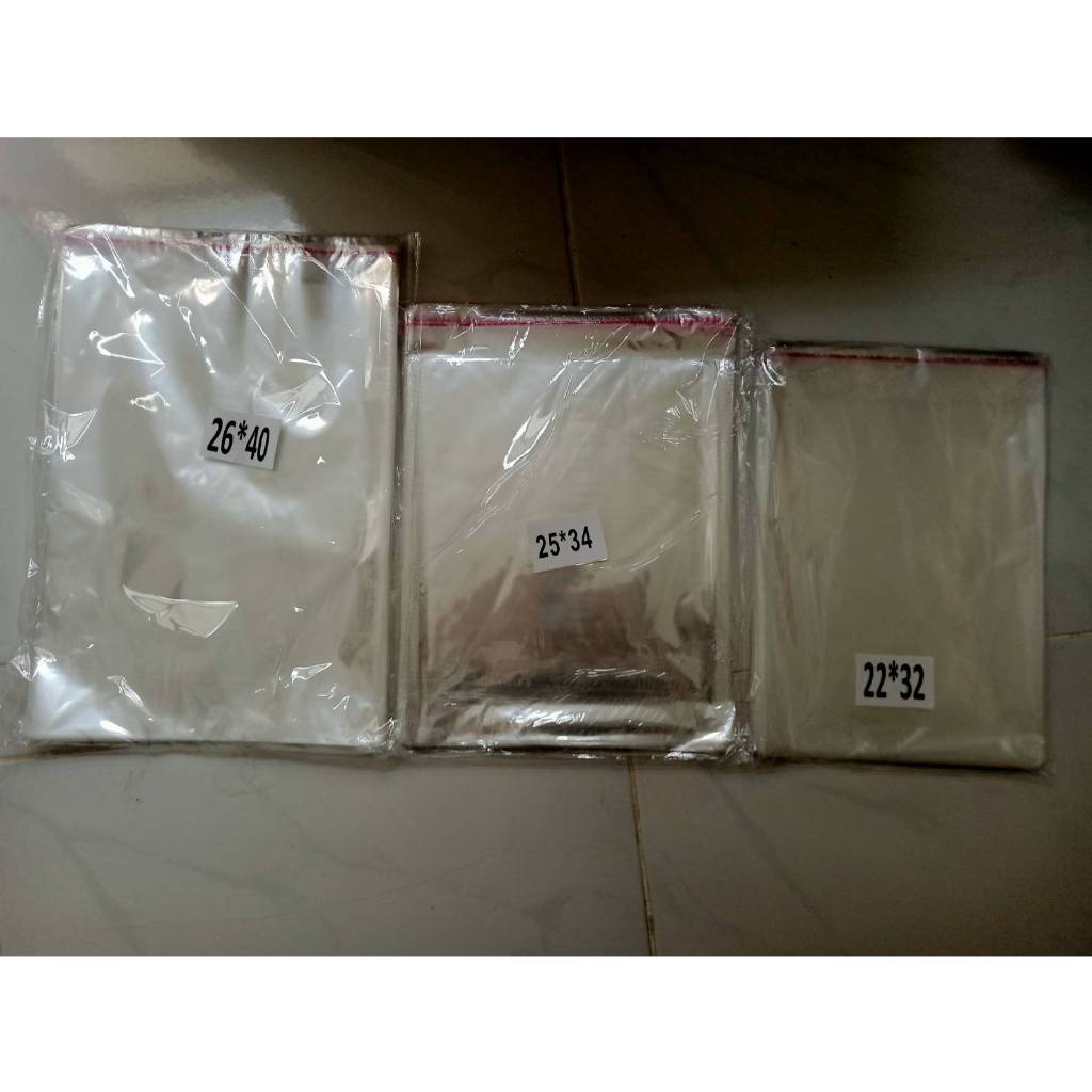 ถุงแก้วฝากาว ถุงopp แพ็คละ100ใบ ถุงฝากาว ซองใส****ความยาวรวมแถบกาว*** (หน่วยเป็น cm.) - รูปที่ 6